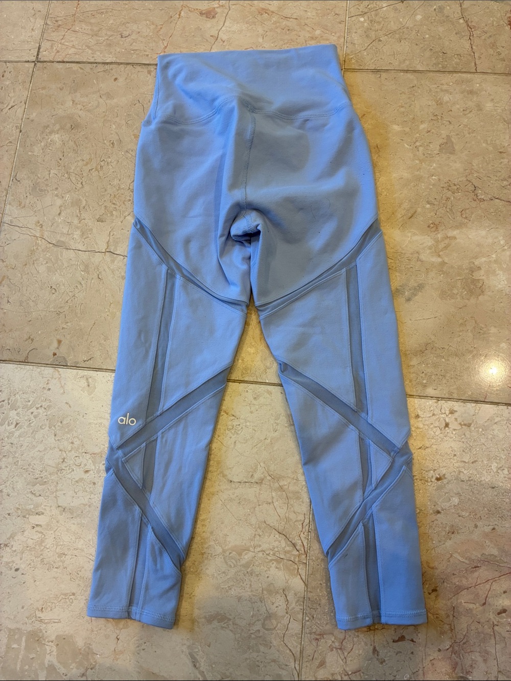 ALO Yoga Kids Leggings in Periwinkle Blue